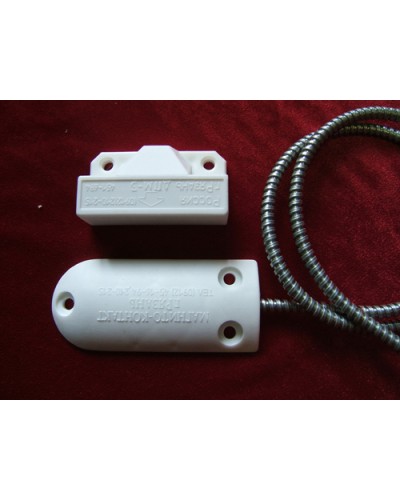 Датчик положения магнитогерконовый Магнито-Контакт ДПМ-3 исп. 07 (металлорукав из оцинкованной стали) в Абакане Извещатели охранные Pintop.ru