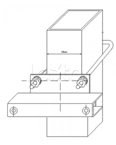 Узел крепления блоков подключения и управления БД-НР, БМ-НР, БУПР извещателей Омега-микродизайн УЗК-КС 60 в Абакане Кронштейны и планки для извещателей Pintop.ru
