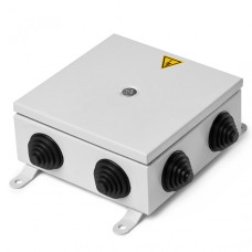 Коробка монтажная огнестойкая металлическая герметичная КМОМГ (12к х 10мм) 150х200х60 IP 66 (6 вводов) ПожТехКабель (076-552)