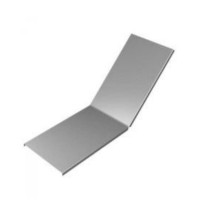 Крышка угла вертикального внутреннего 45° 600х15 (1,0) для лестничного лотка ПожТехКабель (650-845)