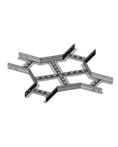 Ответвитель X-образный 600х80 (1,2) для лестничного лотка ПожТехКабель (651-917) в Абакане Кабельные лотки Pintop.ru