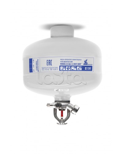 Модуль порошкового пажаротушения ПОЖТЕХНИКА МПП-2,5/68 МИГ (температура срабатывания +68°С) (белый) в Абакане Огнетушители Pintop.ru