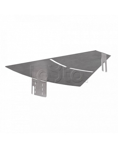 Крышка угла горизонтального изменяемого 0-45 градусов Стандарт 300 Промрукав (PR16.1007) в Абакане Аксессуары для кабель-канала Pintop.ru