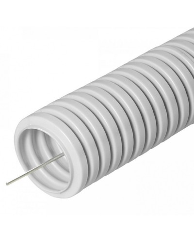 Труба гофрированная ПВХ сверхтяжелая 1100 Н серая с/з д16 (100м/5500м уп/пал) Промрукав (PR.0116321) в Абакане Труба гофрированная Pintop.ru
