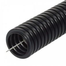 Труба гофрированная ПА негорючая (НГ) стойкая к ультрафиолету (УФ) черная с/з д25 (10м/уп) Промрукав (PR02.0268)