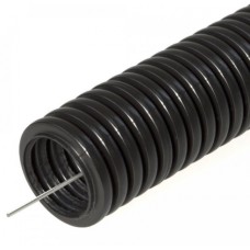 Труба гофрированная ПНД тяжёлая 750 Н безгалогенная (HF) стойкая к ультрафиолету черная с/з д40 (15м/960м уп/пал) Промрукав (PR.024041)