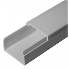 Кабель-канал серый RAL 7035 2-й замок в п/э 40х25 (30м/уп) Промрукав (PR03.0075)