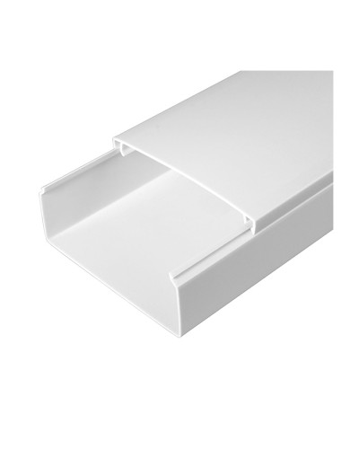 Кабель-канал белый 2-й замок в п/э 100х40 (24м/уп) Промрукав PR.0510041 в Абакане Кабель-канал Pintop.ru