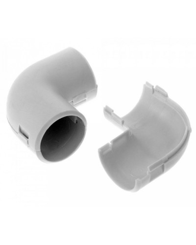 Соединитель угловой разборный д20 (5шт/550шт уп/кор) Промрукав (PR.07520м) в Абакане Повороты, муфты, тройники Pintop.ru