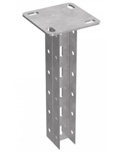 Стойка двойная потолочная для средних нагрузок 35х30х500 пятка 120х120 Промрукав (PR08.2599) в Абакане Аксессуары для лотков Pintop.ru