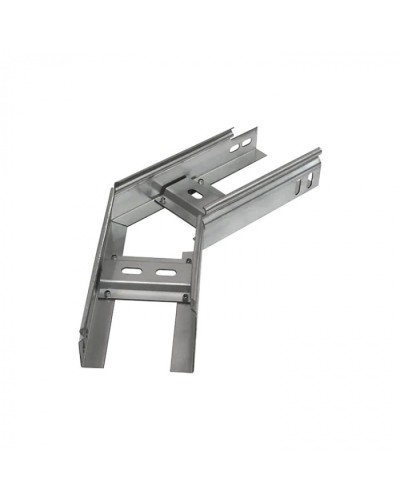 Угол горизонтальный 45 градусов лестничный 300х80 (1,2 мм) Промрукав (PR08.5257) в Абакане Аксессуары для лотков Pintop.ru