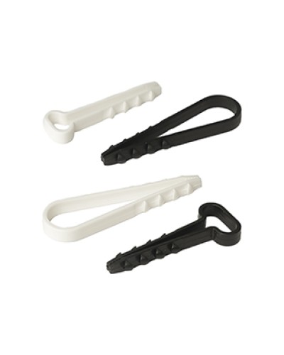 Дюбель-хомут для плоского кабеля 5-8 мм белый (10шт) Промрукав (PR08.6953) в Абакане Крепеж: Дюбели, шурупы, саморезы Pintop.ru