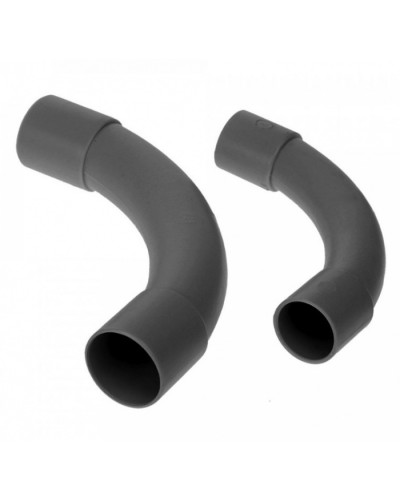 Соединитель угловой черный д32 (5шт/125шт уп/кор) Промрукав (PR13.0172) в Абакане Повороты, муфты, тройники Pintop.ru