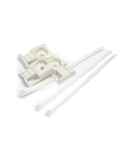 Комплекты крепления площадка для прямого монтажа белая со стяжкой 2,5х100 мм (100 шт) Промрукав (PR13.02512) в Абакане Аксессуары для кабель-канала Pintop.ru