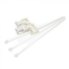 Комплекты крепления площадка для прямого монтажа белая со стяжкой 3,6х150 мм (100 шт) Промрукав (PR13.02514)