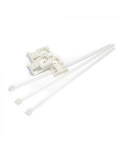 Комплекты крепления площадка для прямого монтажа белая со стяжкой 3,6х150 мм (100 шт) Промрукав (PR13.02514) в Абакане Аксессуары для кабель-канала Pintop.ru