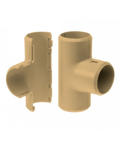 Тройник разборный сосна д25 (30шт/300шт уп/кор) Промрукав (PR13.0289) в Абакане Повороты, муфты, тройники Pintop.ru