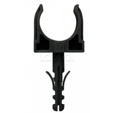 Крепеж-клипса с дюбелем черная д20 в малой упаковке (10шт/900шт уп/кор) Промрукав (PR13.0304)