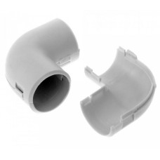 Соединитель угловой разборный д32 безгалогенный (HF) атмосферостойкий серый (30шт/300шт уп/кор) Промрукав (PR13.0363)