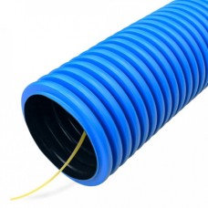 Труба гофрированная двустенная ПНД гибкая тип 750 (SN8) с/з синяя д200 (35м/уп) Промрукав (PR15.0184)