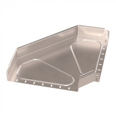 Угол горизонтальный 90 градусов Стандарт INOX (AISI 409) 400х80 Промрукав (PR16.3567)