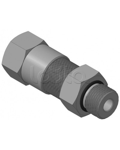 Кабельный ввод с резьбой G1/2 мм для прокладки кабеля в металлорукаве РЗ-ЦП-10, с уплотнением кабеля и проходным диаметром кабеля d=2-6 мм Спектрон КВМ-10/6-М-G1/2 в Абакане Аксессуары для кабель-канала Pintop.ru