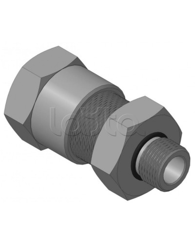 Кабельный ввод с резьбой G1/2 мм для прокладки кабеля в металлорукаве РЗ-ЦП-20, с уплотнением кабеля и проходным диаметром кабеля d=8-12 мм Спектрон КВМ-20/12-М-G1/2 в Абакане Аксессуары для кабель-канала Pintop.ru