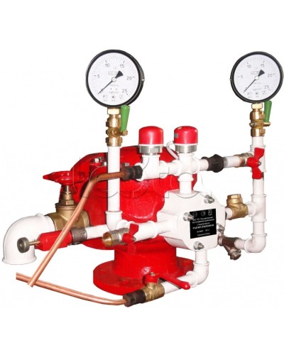 Узел управления дренчерный с пневмоприводом Спецавтоматика УУ-Д100/1,6(П0,028)-ВФ.О4 в Абакане Устройства пуска водяного пожаротушения Pintop.ru