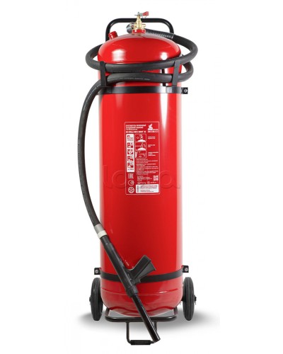 Огнетушитель ПОЖТЕХНИКА ОП-100(з) МИГ на тележке с перекрывным стволом (10А, 233В-2, С, Е) (баллон 125л., ОТВ-100кг) в Абакане Огнетушители Pintop.ru