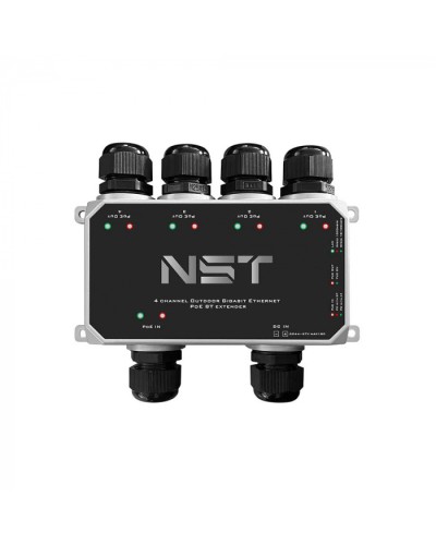 Уличный Ultra PoE удлинитель - коммутатор Gigabit Ethernet до 250м на 5 портов NST NS-EXSW-5GP/W в Абакане Дополнительное оборудование для сетей Pintop.ru