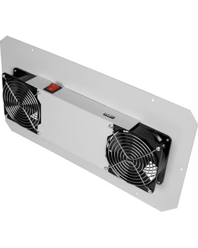 Панель вентиляционная с 2 вентиляторами TLK TLK-FAN2-GY в Абакане Вентиляторные модули Pintop.ru