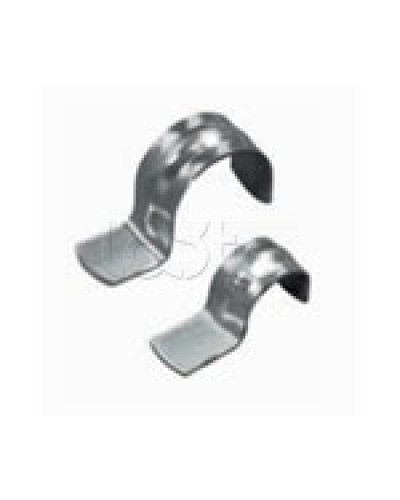 Скоба оцинкованная однолапковая без монтажного отверстия, для трубы D63мм (1уп = 50шт) Экопласт (43761) в Абакане Держатели, клипсы, скобы Pintop.ru