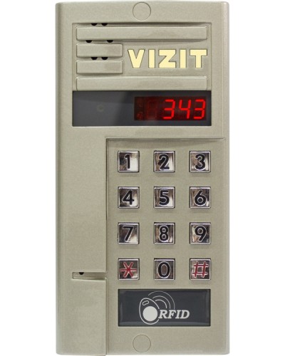 Блок вызова для совместной работы с БУД-302 VIZIT БВД-343F в Абакане Блоки вызова многоабонентные Pintop.ru