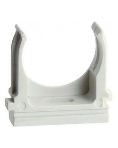 Держатель (клипса) для гофрированной или жесткой гладкой трубы D25 мм (10 шт/уп) Экопласт 41725-10 в Абакане Держатели, клипсы, скобы Pintop.ru