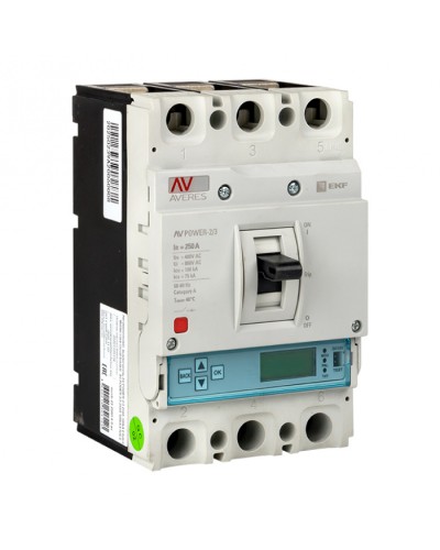 Автоматический выключатель AV POWER-2/3 250А 50kA ETU6.0 EKF (Автоматический выключатель AV POWER-2/3 250А 50k в Абакане Электротехническое оборудование Pintop.ru