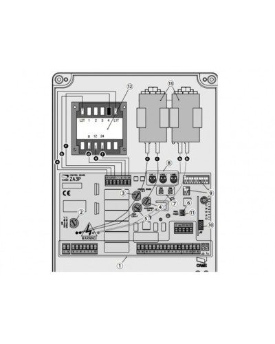 Блок управления для приводов распашных ворот Came 002ZA3P в Абакане Автоматизация ворот Pintop.ru