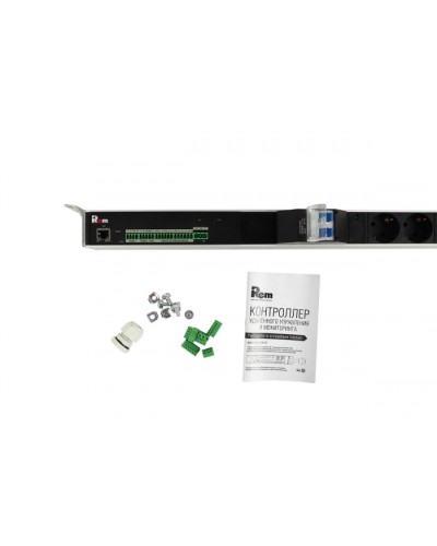 Блок силовых розеток с контроллером REM R-MC1-32-4x2S-2x3C13-2x2C19-A-1820-K в Абакане Блоки розеток Pintop.ru