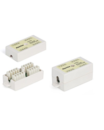Адаптер проходной (coupler), Dual IDC, категория 5e, 4 пары Hyperline CA-IDC-C5E-WH в Абакане Проходные адаптеры Pintop.ru