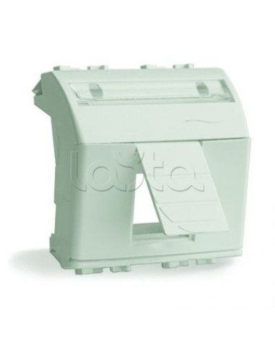 Адаптер для информационных разъемов R&M, белый, 2 мод. DKC 76612B в Абакане Аксессуары для стоек и шкафов Pintop.ru