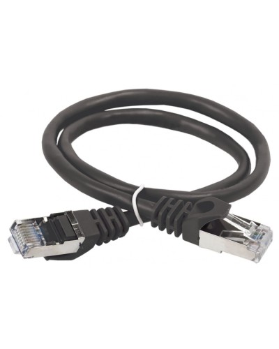 ITK Коммутационный шнур (патч-корд), кат.5Е FTP, 1,5м, черный (PC09-C5EF-1M5) в Абакане Патч-корды и пигтейлы Pintop.ru