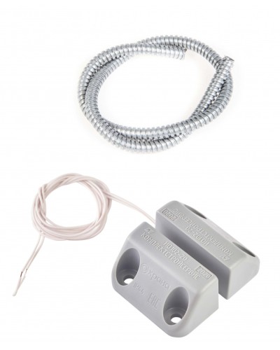 Извещатель охранный точечный магнитоконтактный накладной Комплектстройсервис ИО 102-20 Б2П (3) (металлический рукав) в Абакане Извещатели охранные Pintop.ru