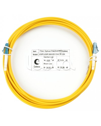 Шнур оптический simplex LC-LC 9/125 sm 7м LSZH Cabeus FOP(s)-9-LC-LC-7m в Абакане Патч-корды оптические Pintop.ru