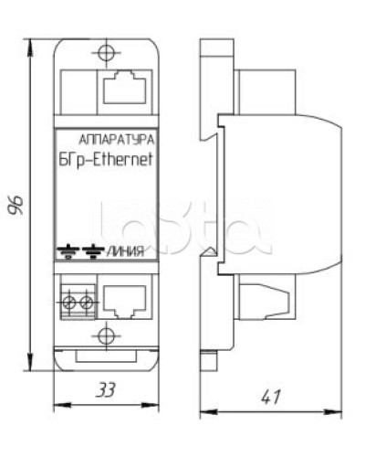 Устройство защиты от импульсных перенапряжений Forteza Блок БГр-Ethernet-PoE в Абакане Устройства защиты операционных процессоров (ОПС) Pintop.ru