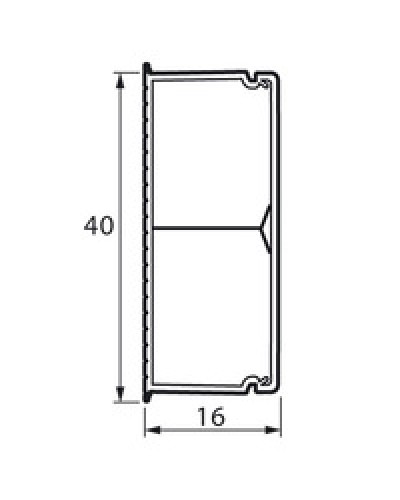 Кабель-канал с перегородкой METRA 40x16 Legrand (638195) в Абакане Кабель-канал Pintop.ru