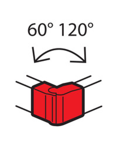 Угол внешний изменяемый для кабель-канала METRA 160x50 Legrand (638092) в Абакане Аксессуары для кабель-канала Pintop.ru
