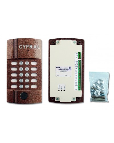 Блок вызова видеодомофона на 10 абонентов Цифрал M-10M/PVC в Абакане Блоки вызова многоабонентные Pintop.ru