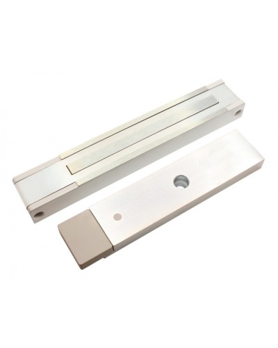 Электромагнитный замок с датчиком состояния двери ALeko ALM-300P (24В белый) в Абакане Электромагнитные замки Pintop.ru