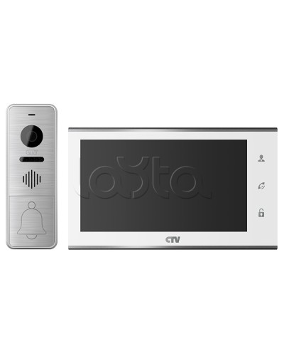 Комплект видеодомофона CTV-DP4705AHD (белый) в Абакане Комплекты домофонов Pintop.ru
