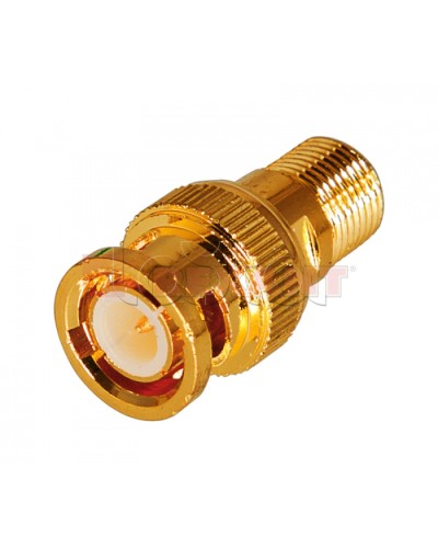 Переход гнездо F - штекер BNC GOLD (50шт/уп) PROCONNECT 05-3201-1 в Абакане Коннекторы Pintop.ru