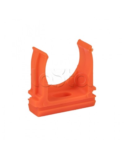 Крепеж-клипса d25 мм (10 шт) оранжевая EKF-Plast (derj-z-25o) в Абакане Держатели, клипсы, скобы Pintop.ru